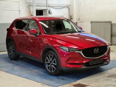 Rød SUV i vakehall